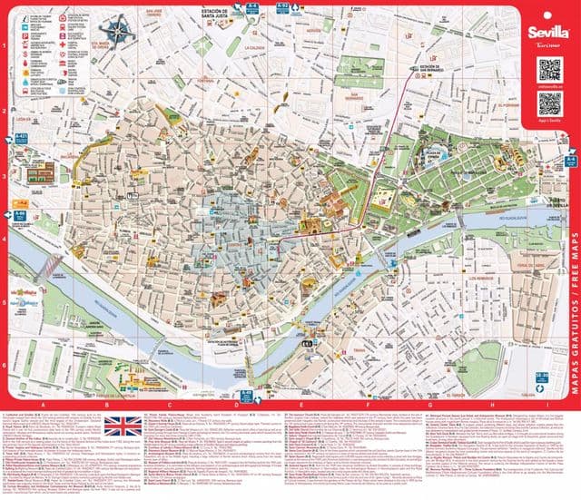 Seville city map