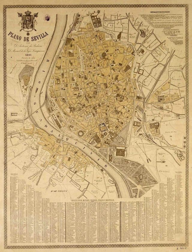 Seville historical map